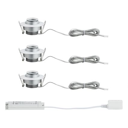 Paulmann 93579 - SET 3xLED Einbauleuchte 3xLED/3,8W/230/12V