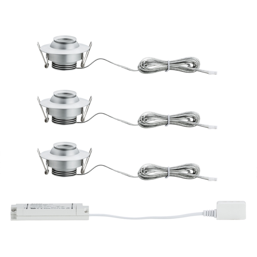 Paulmann 93579 - SET 3xLED Einbauleuchte 3xLED/3,8W/230/12V