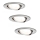 Paulmann 93607 - SET 3x LED GU10/7W IP23 dimmbare Badezimmerleuchte NOVA 230V