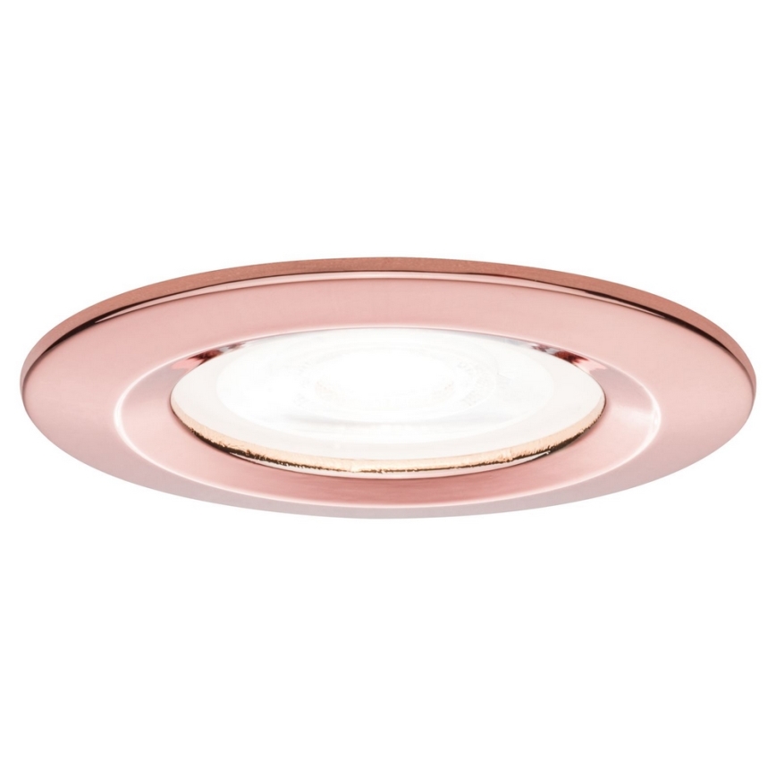 Paulmann 93634 - Badezimmer Einbauleuchte NOVA 1xGU10/35W/230V rosegold