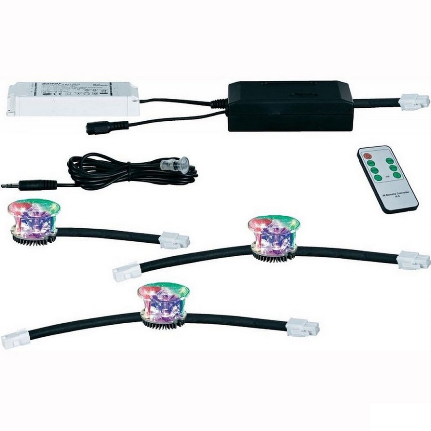 Paulmann 93704 - 3er LED SET - Einbaubeleuchtung WELLNESS 3xLED/3W/230V