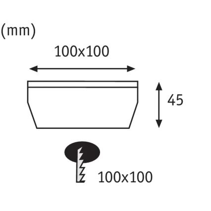 Paulmann 93774 - LED/0,24W IP67 Solarleuchte für Einfahrten CUBE 1,2V 1200 mAh