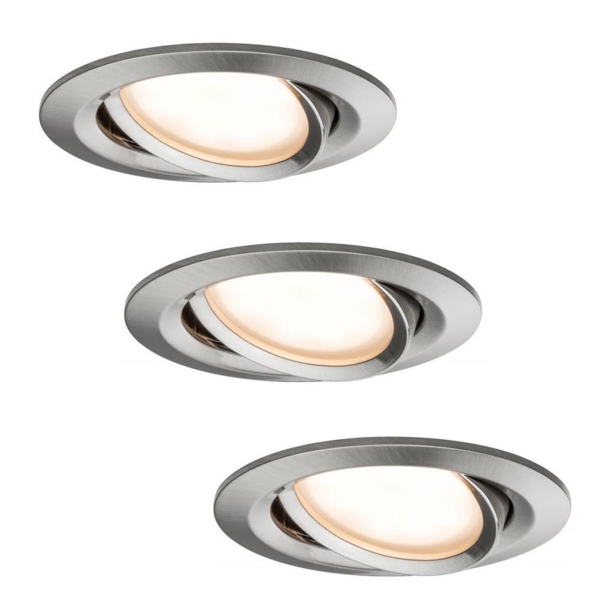 Paulmann 93937 - SET 3x LED/6W IP23 Dimmbare Badeinbauleuchte SMART HOME COIN 230V 2000-2700K