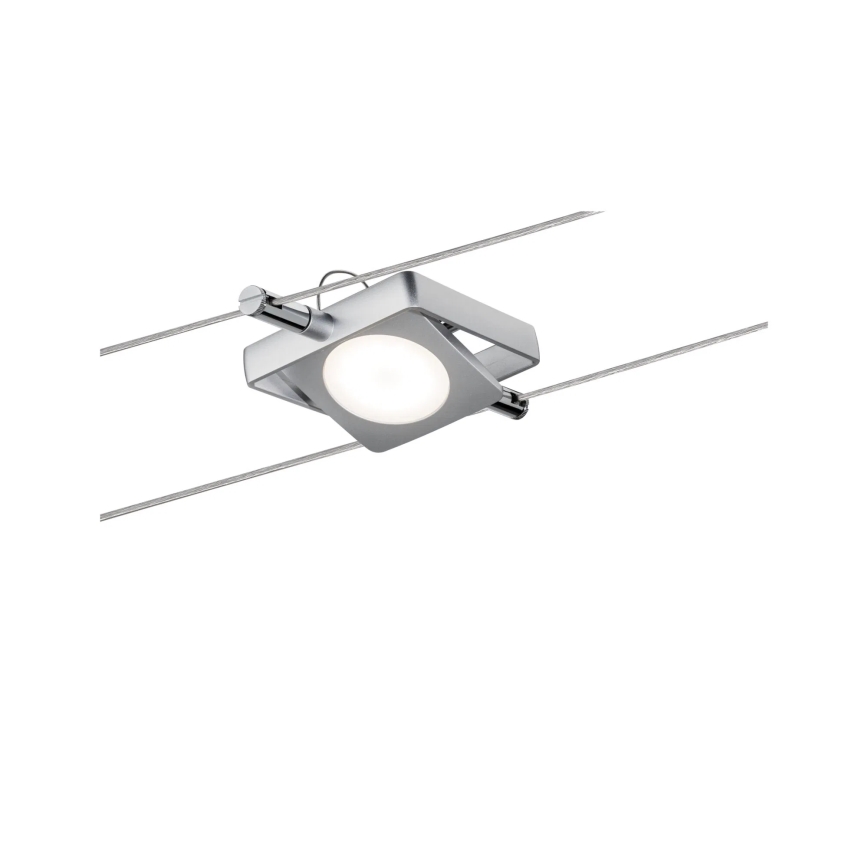 Paulmann 94107 - Set 4xLED/4,3W Komplettes Seilsystem MAC 230V mattchrom