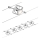 Paulmann 94133 - SET 5xGU5,3/10W Strahler für ein Seilsystem MAC 230V matt Chrom