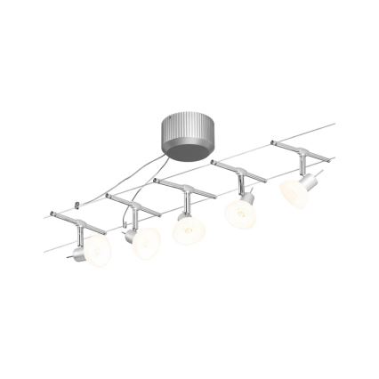 Paulmann 94136 - SET 5xGU5,3/10W Strahler für Schienensystem SHEELA 230V glänzendes Chrom