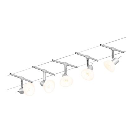 Paulmann 94136 - SET 5xGU5,3/10W Strahler für Schienensystem SHEELA 230V glänzendes Chrom