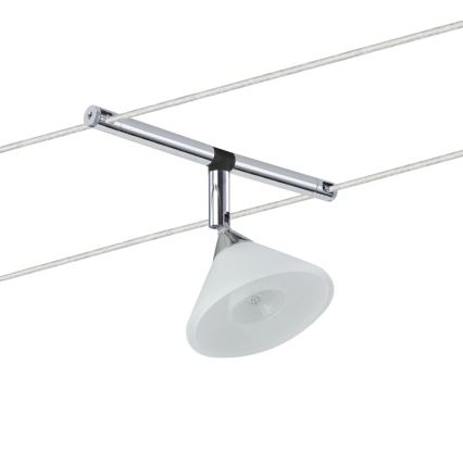 Paulmann 94138 - 1xGU4/10W Seilsystem-Spot COLMAR 12V weiß/hochglanzchrom