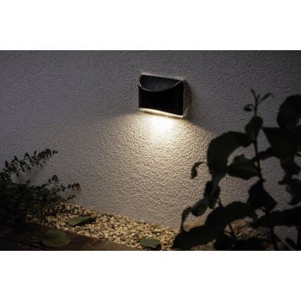 Paulmann 94233 – LED/0,05W IP44 Solar-Wandleuchte ELLIOT 1,2V