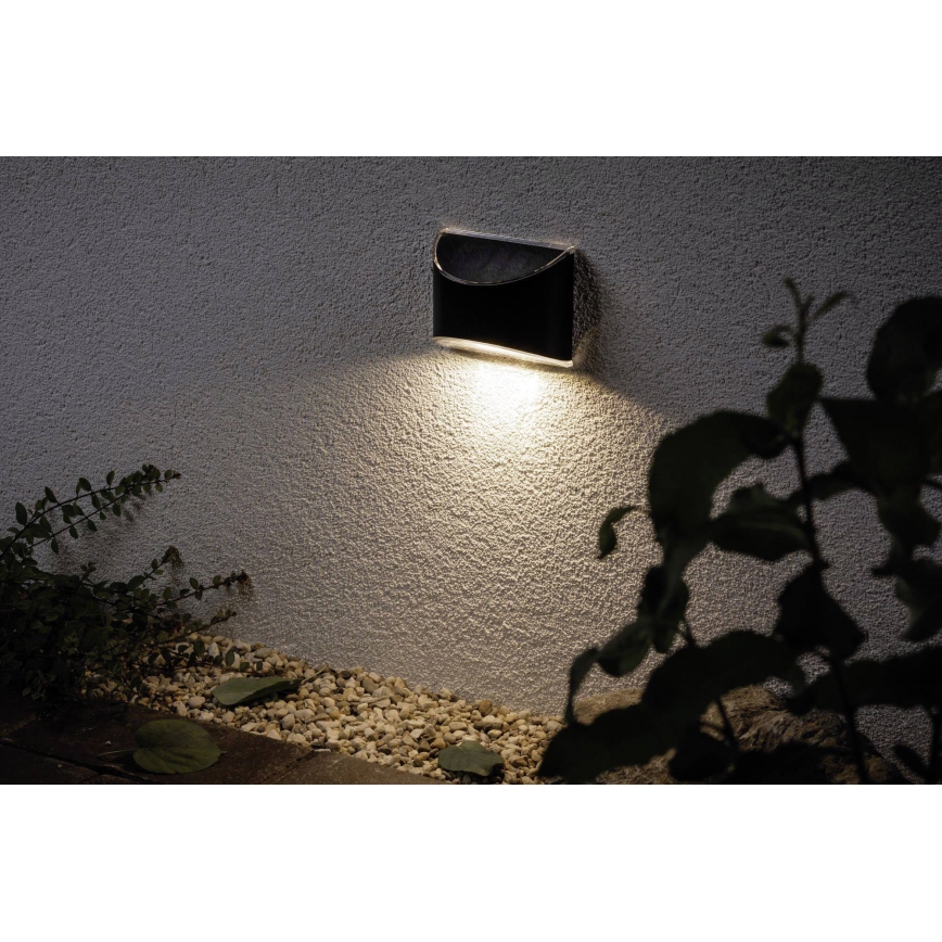 Paulmann 94233 - LED/0,05W IP44 Solar-Wandleuchte ELLIOT 1,2V 400 mAh