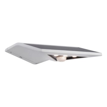 Paulmann 94244 - LED/1,2W IP44 Solar-Wandleuchte mit Sensor YOKO 3,7V 1800 mAh weiß