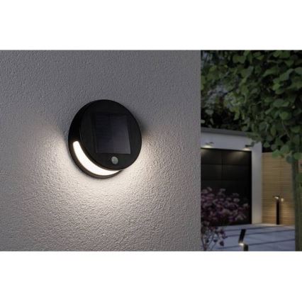 Paulmann 94265 - LED/3W IP44 Außen-Solarleuchte mit Sensor HELENA 3,7V 1800 mAh