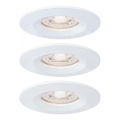 Paulmann 94299 - SET 3xLED/4W IP44 Badezimmer-Einbauleuchte NOVA 230V