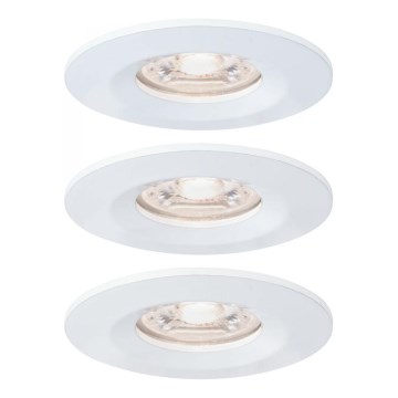 Paulmann 94299 - SET 3xLED/4W IP44 Badezimmer-Einbauleuchte NOVA 230V