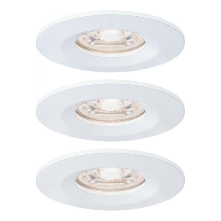 Paulmann 94299 - SET 3xLED/4W IP44 Badezimmer-Einbauleuchte NOVA 230V