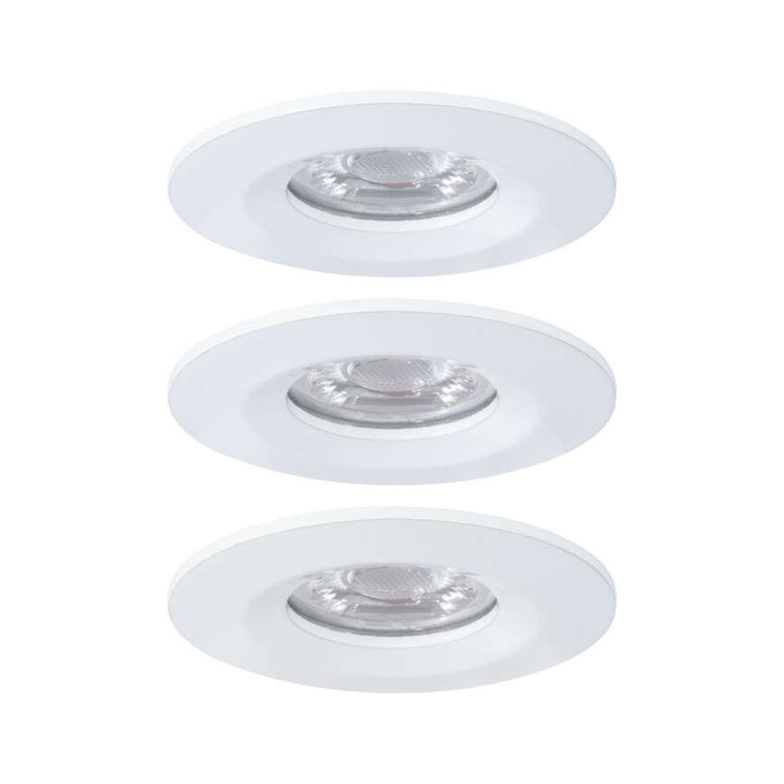 Paulmann 94299 - SET 3xLED/4W IP44 Badezimmer-Einbauleuchte NOVA 230V