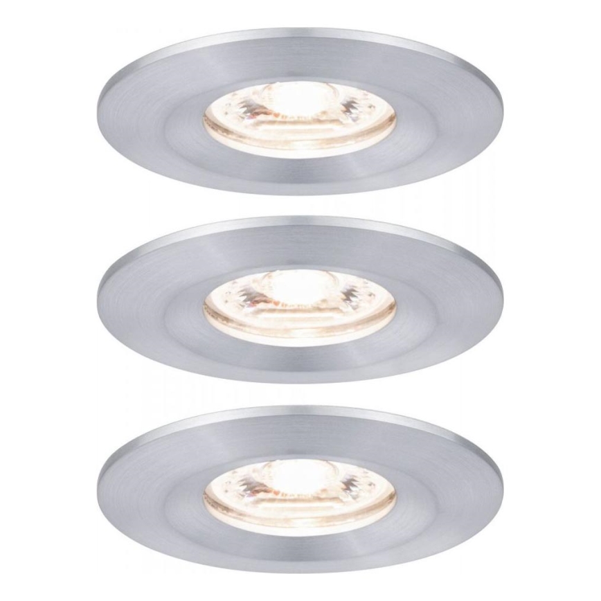 Paulmann 94305 - SET 3xLED/4W IP44 Badezimmer-Einbauleuchte NOVA 230V