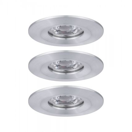 Paulmann 94305 - SET 3xLED/4W IP44 Badezimmer-Einbauleuchte NOVA 230V
