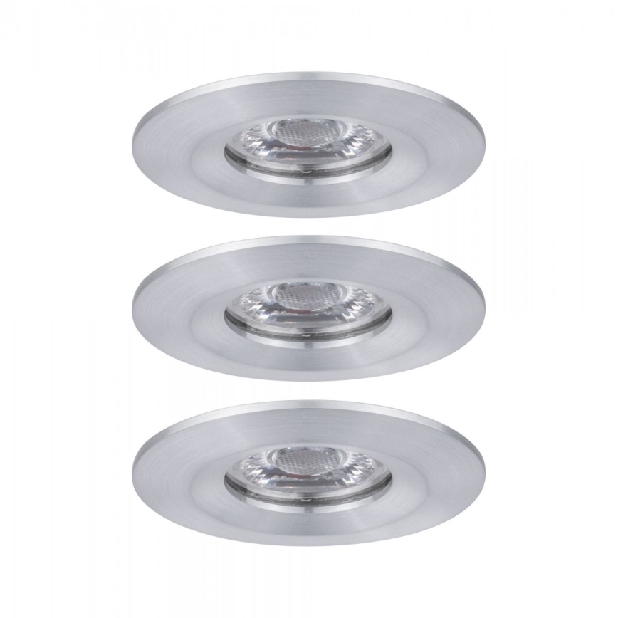 Paulmann 94305 - SET 3xLED/4W IP44 Badezimmer-Einbauleuchte NOVA 230V