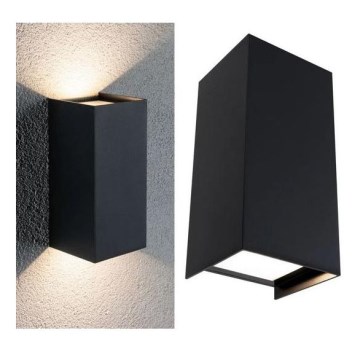 Paulmann 94325 - 2xLED/6,5W IP44 Außenwandleuchte FLAME 230V