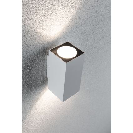 Paulmann 94330 - 2xLED/2,8W IP44 Außenwandleuchte FLAME 230V weiß