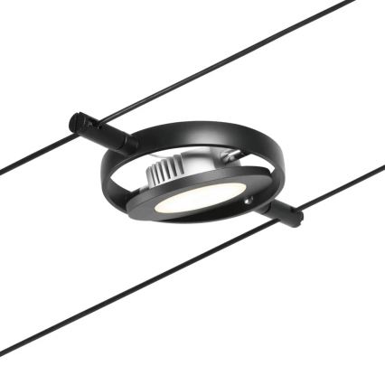 Paulmann 94418 - SET 5xLED/4,5W Einbauleuchte für Seilsystem ROUNDMAC 230V schwarz