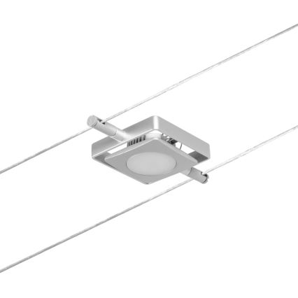 Paulmann 94420 - SET 5xLED/4,5W Komplettes Seilsystem MAC 230V mattchrom