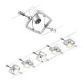 Paulmann 94430 - SET 5xGU5,3/10W Einbaustrahler für Seilsystem MAC 230V mattchrom