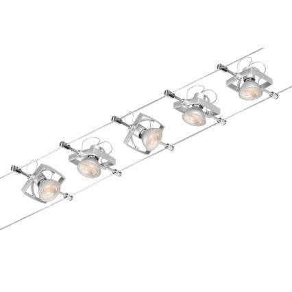 Paulmann 94430 - SET 5xGU5,3/10W Strahler für Schienensystem MAC 230V mattes Chrom