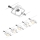 Paulmann 94432 - SET 5xGU5,3/10W Komplettes Seilsystem MAC 230V weiß