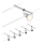 Paulmann 94442 - Set 5xGU5,3/10W Komplettes Seilsystem SALT 230V mattchrom