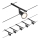 Paulmann 94446 - SET 5xGU5,3/10W Komplettes Seilsystem SALT 230V schwarz