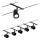 Paulmann 94469 - Set 5xGU5,3/10W Komplettes Seilsystem CUP 230V schwarz