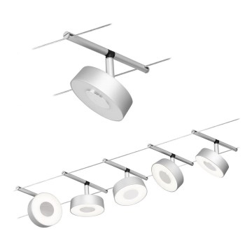 Paulmann 94475 - SET 5xLED/5W Einbauleuchte für Seilsystem CIRCLE 230V mattchrom