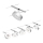 Paulmann 94475 - Set 5xLED/5W Komplettes Seilsystem CIRCLE 230V matt-chrom