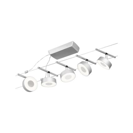 Paulmann 94475 - SET 5xLED/5W Strahler für Schienensystem CIRCLE 230V mattes Chrom