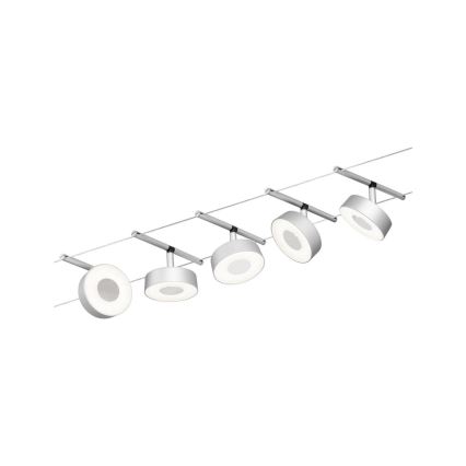 Paulmann 94475 - SET 5xLED/5W Strahler für Schienensystem CIRCLE 230V mattes Chrom