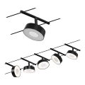 Paulmann 94479 - Set 5xLED/5W Komplettes Seilsystem CIRCLE 230V schwarz