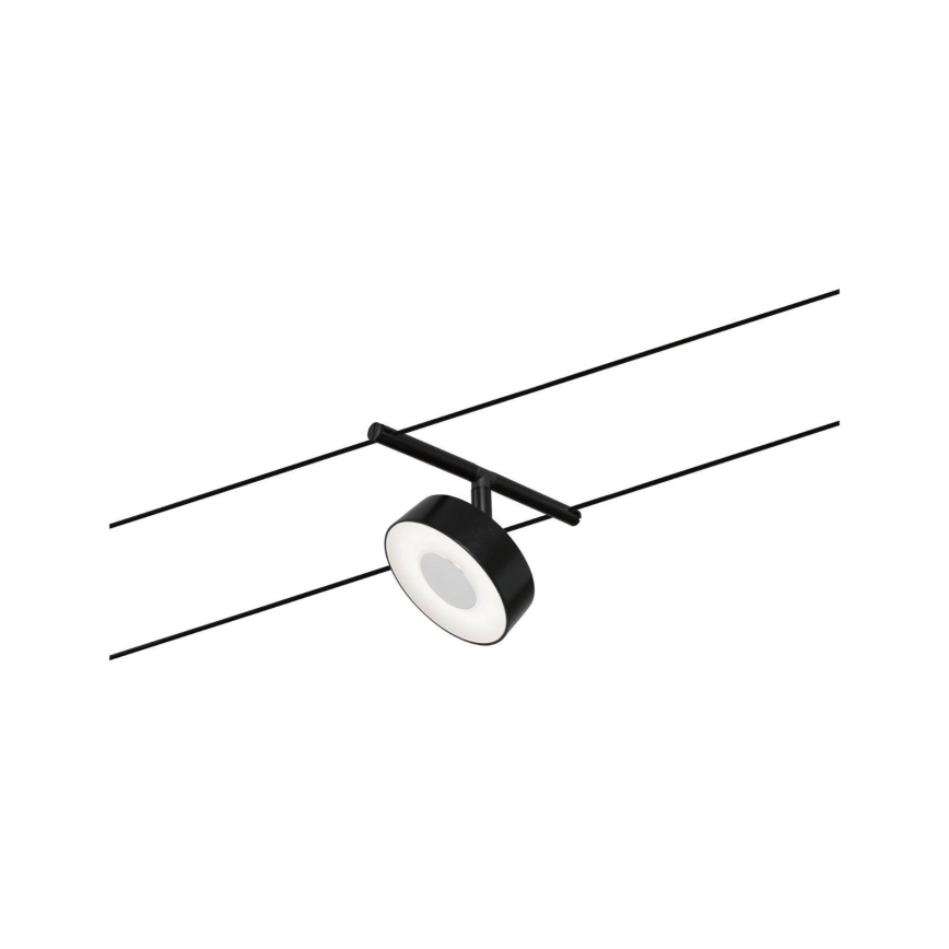 Paulmann 94479 - Set 5xLED/5W Komplettes Seilsystem CIRCLE 230V schwarz