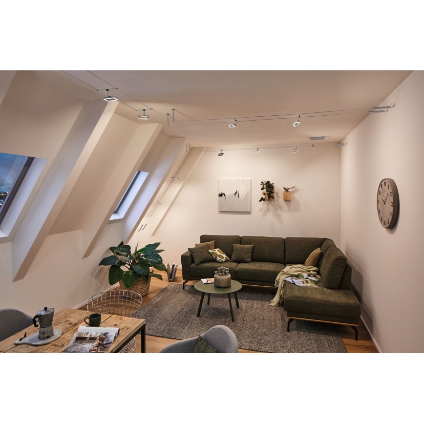 Paulmann 94481 - SET 5xLED/4,8W Spot für Seilsystem FRAME 230V schwarz