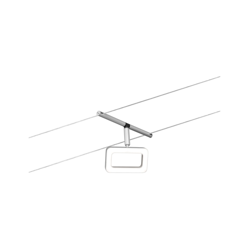 Paulmann 94481 - SET 5xLED/4,8W Komplettes Seilsystem FRAME 230V mattchrom