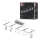 Paulmann 94481 - SET 5xLED/4,8W Komplettes Seilsystem FRAME 230V mattchrom