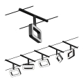 Paulmann 94485 - SET 5xLED/4,8W Komplettes Seilsystem FRAME 230V schwarz