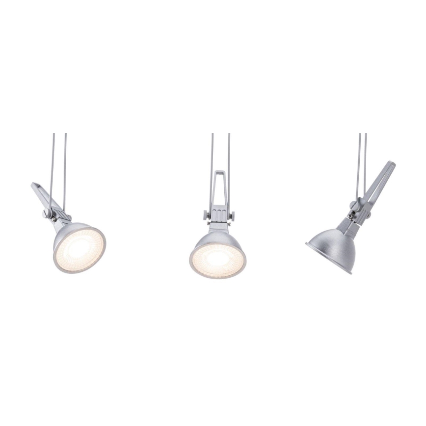 Paulmann 94487 - 1xGU5,3/50W Einbauleuchte für Seilsystem COMET 230V mattchrom