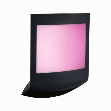 Paulmann 94513 - RGBW LED/8,2W IP44 dimmbare Außenwandleuchte mit Bewegungs- und Dämmerungssensor PADEA 230V anthrazit