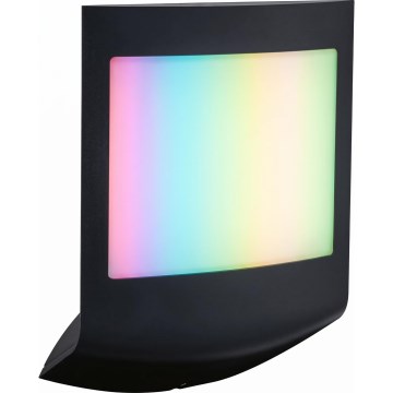 Paulmann 94513 - RGBW LED/8,2W IP44 dimmbare Außenwandleuchte mit Bewegungs- und Dämmerungssensor PADEA 230V anthrazit