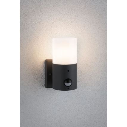 Paulmann 94648 - 1xE27/15W IP44 Außenwandleuchte mit Sensor TUBS 230V