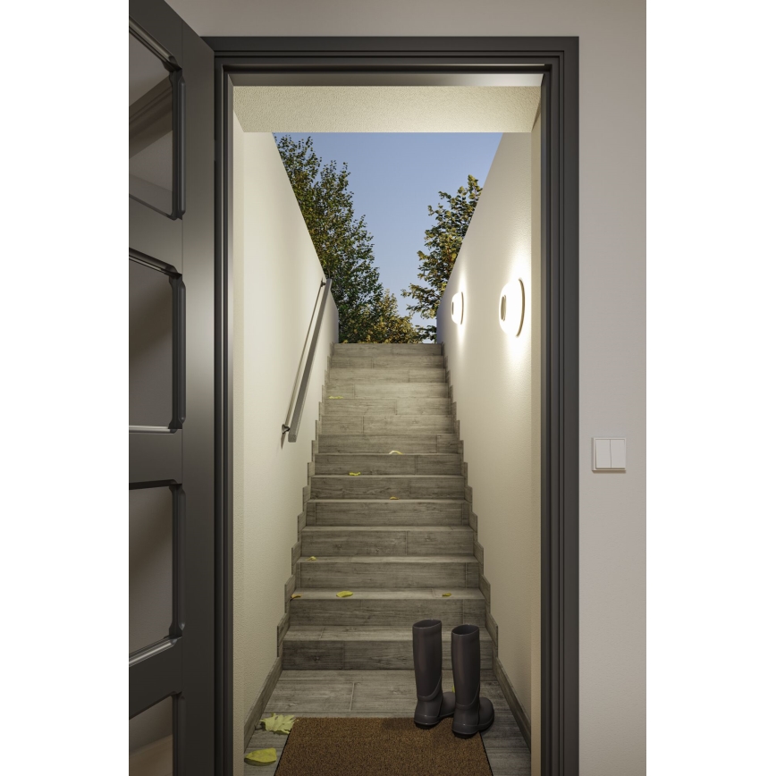 Paulmann 94955 - LED/20,5W IP65 dimmbare Außenwandleuchte AUREVA 230V 2200/3000/4000K anthrazit
