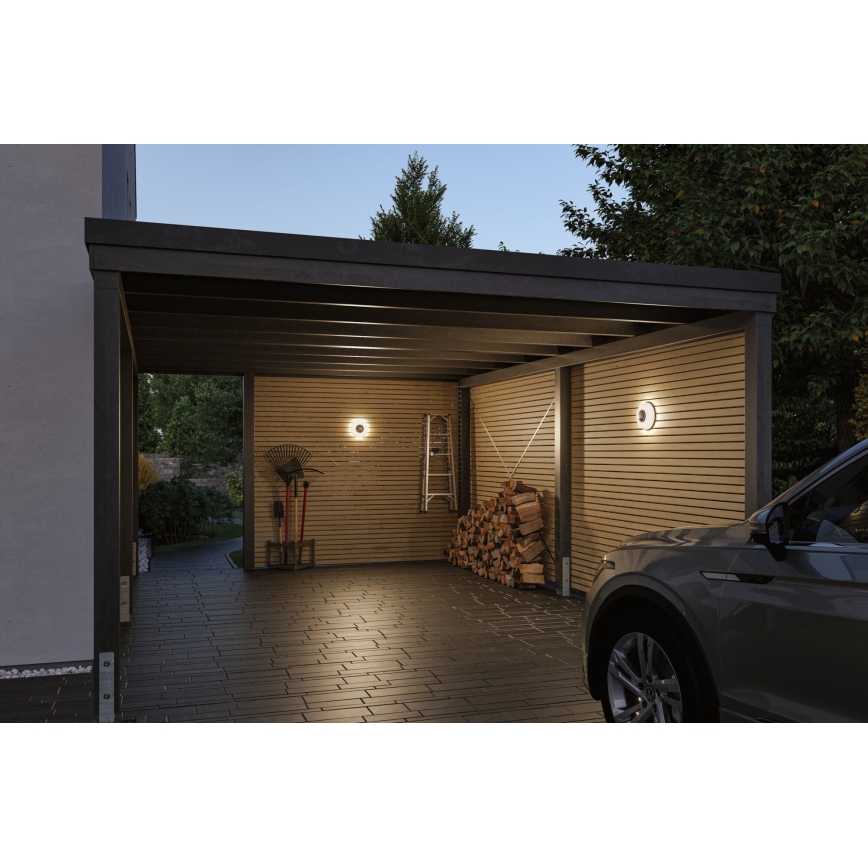 Paulmann 94956 - LED/20,5W IP65 Dimmbare Außenwandleuchte mit Bewegungs- und Dämmerungssensor AUREVA 230V 2200/3000/4000K anthrazit