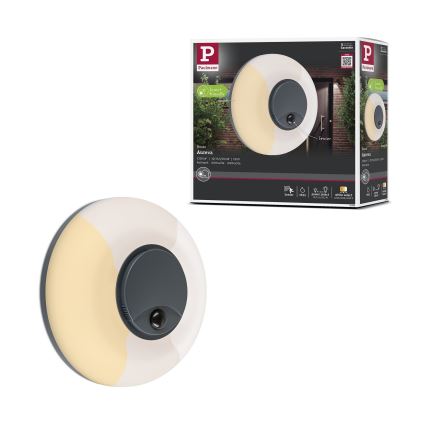 Paulmann 94956 - LED/20,5W IP65 Dimmbare Außenwandleuchte mit Bewegungs- und Dämmerungssensor AUREVA 230V 2200/3000/4000K anthrazit